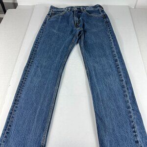 Levi's Jeans Men's 30 x 32* 505 Straight Leg Blue Faded Cotton Denim Tag 31 x 34